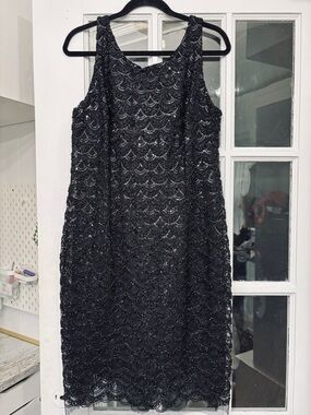 Gatsby Flapper Sequin Dress Scalloped Mermaid Sequin Art Deco Event Guest